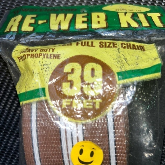 NIP Vintage Wellington Re-Web Kit Chaise Lounge Chair - Picture 2 of 4